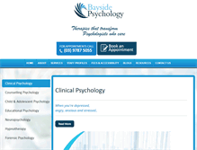 Tablet Screenshot of baysidepsychology.com.au